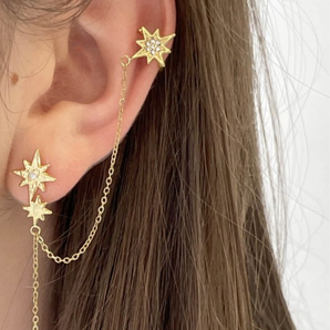 2 in 1 Star Earcuff
